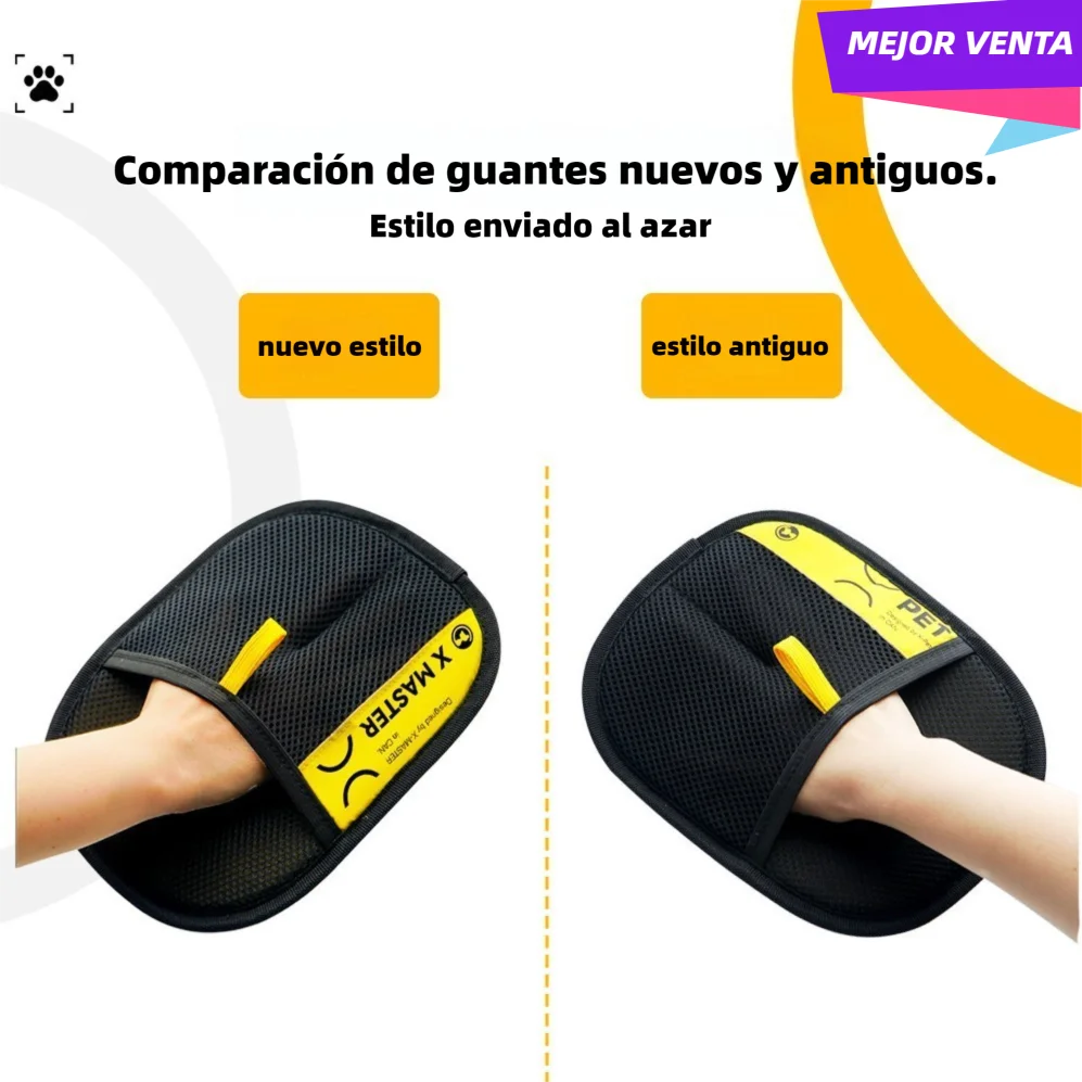 Guante Quitapelos para Mascotas Reutilizable