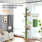Árbol para Gatos 5 Niveles Tipo Cactus 