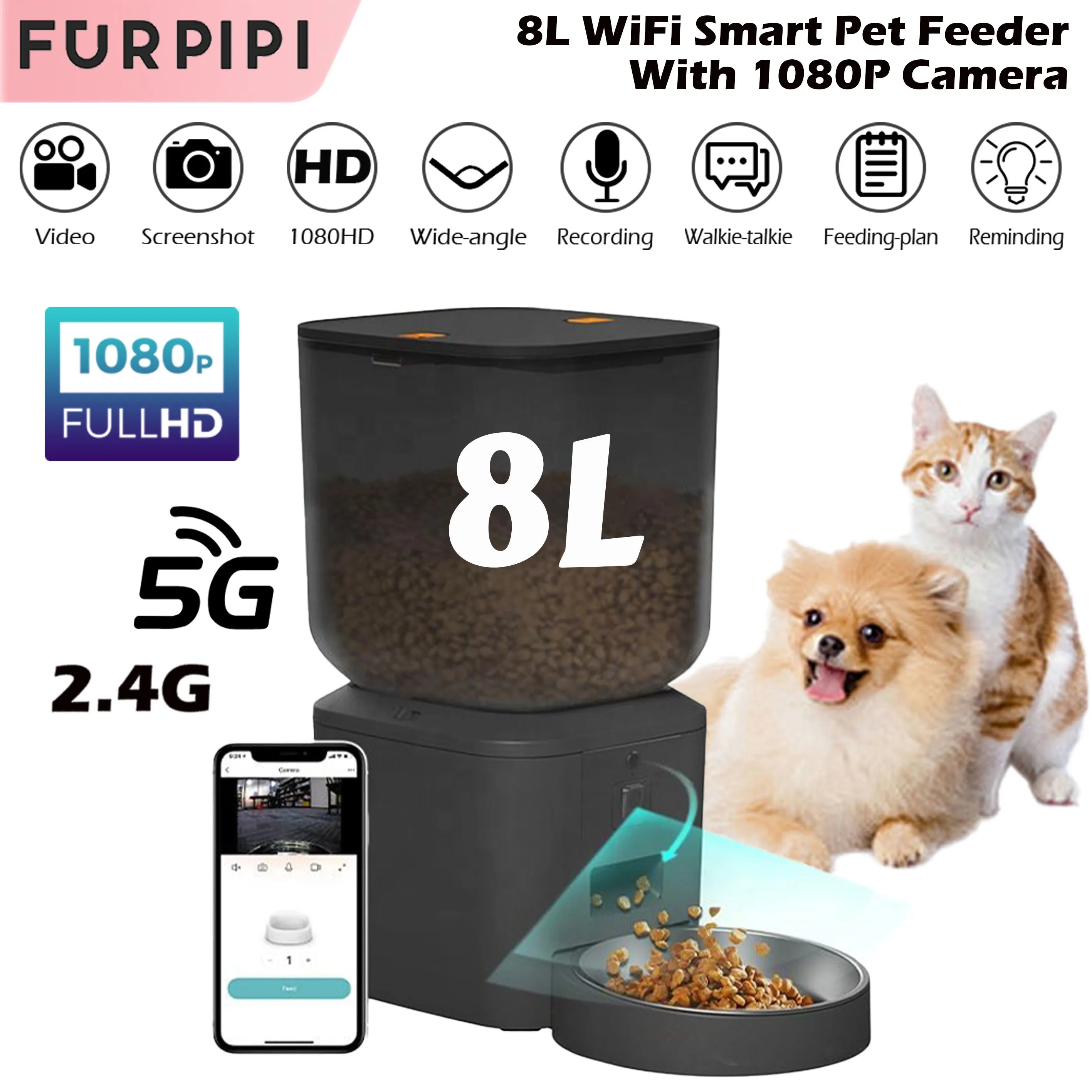 Comedero automático para gatos 8L
