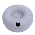 Cama de Fieltro en Forma de Dona 2 en 1 para Gatos