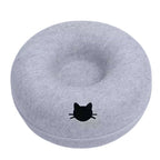 Cama de Fieltro en Forma de Dona 2 en 1 para Gatos