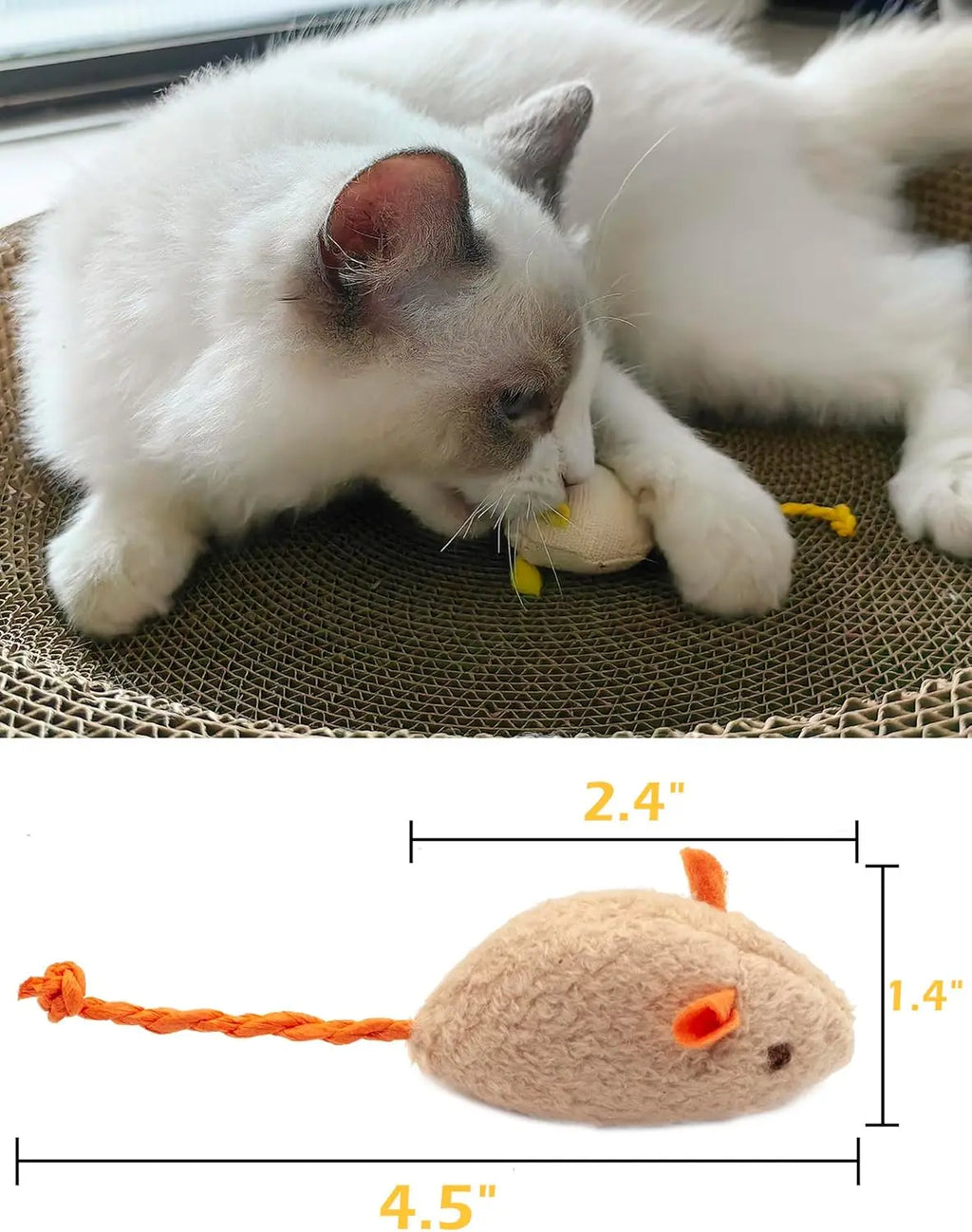 Juguete Ratón para Gatos con Catnip y Sonido