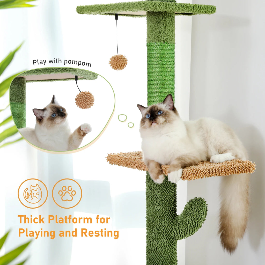 Árbol para Gatos 5 Niveles Tipo Cactus 
