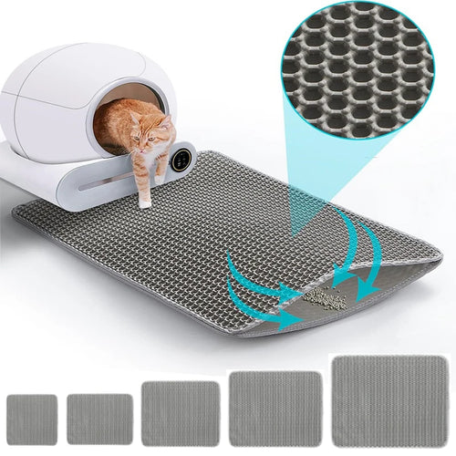 Alfombra Atrapalitter Impermeable de Doble Capa para Gatos