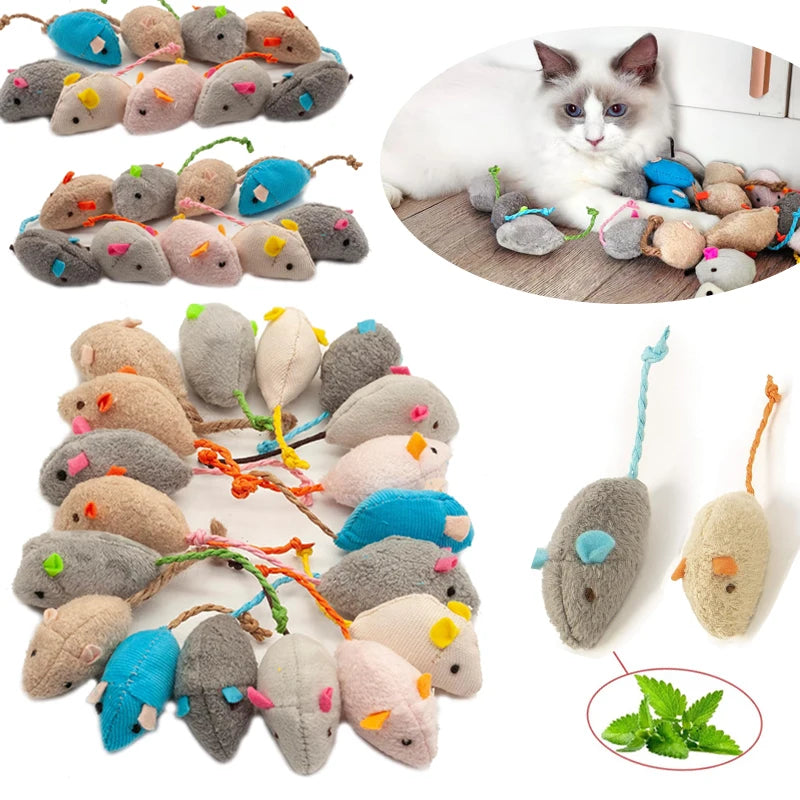 Juguete Ratón para Gatos con Catnip y Sonido