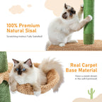 Árbol para Gatos 5 Niveles Tipo Cactus 