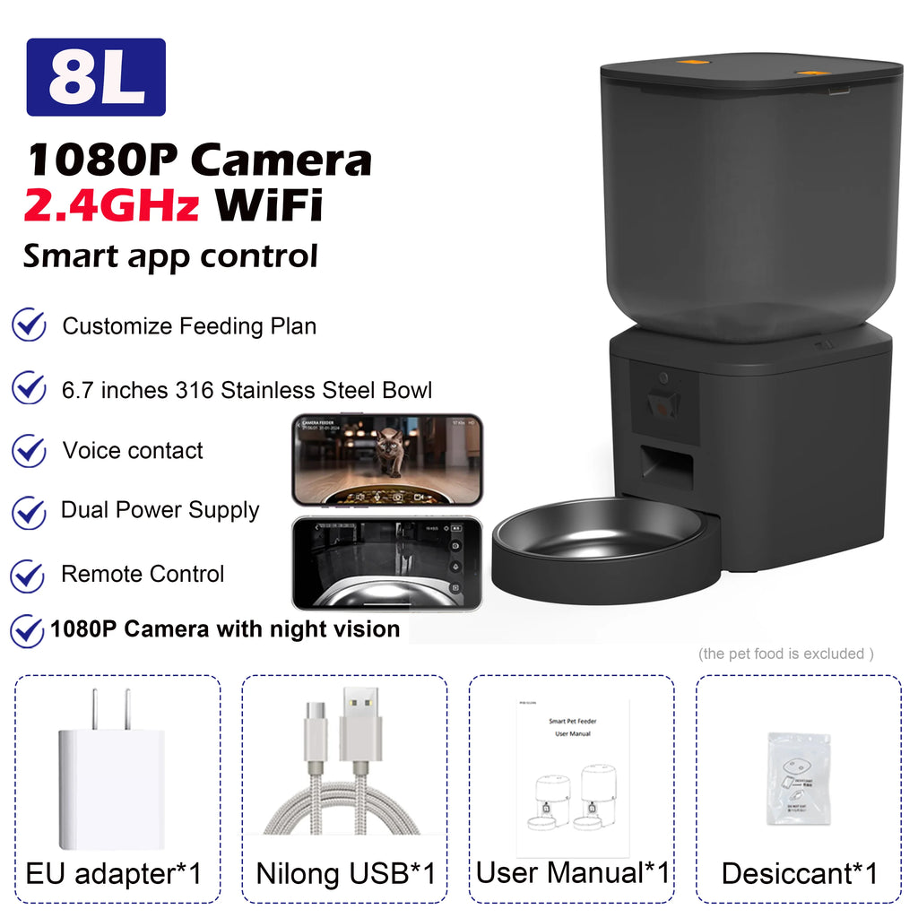 Comedero automático para gatos 8L